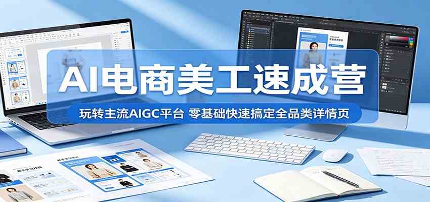 AI电商美工速成营：玩转主流AIGC平台，零基础快速搞定全品类详情页-知行客