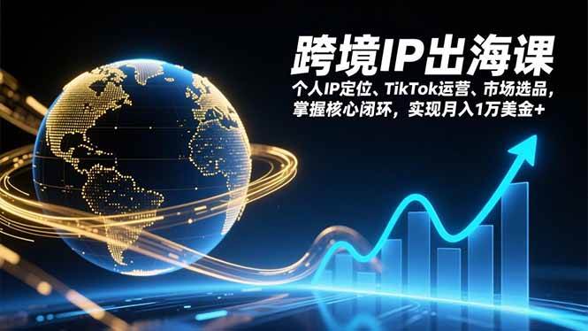 （17066期）跨境IP出海课，个人IP定位、TikTok运营、市场选品，掌握核心闭环，实现月入1万美金+-知行客