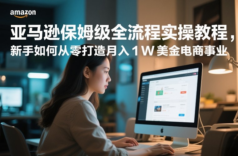 亚马逊保姆级全流程实操教程，新手如何从零打造月入1W美金电商事业-知行客