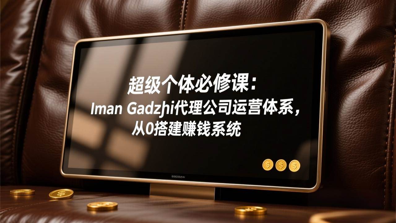 （17525期）超级个体必修课：Iman Gadzhi代理公司运营体系，从0搭建赚钱系统-知行客