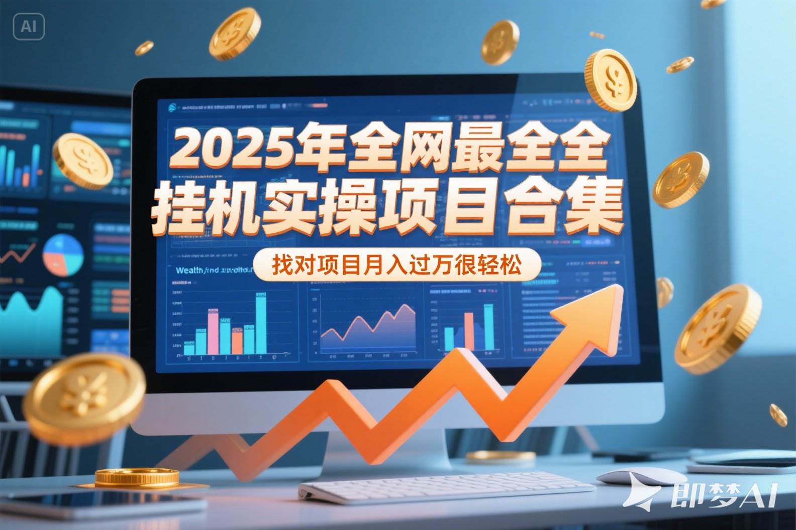 （15303期）2025年挂机实操项目实操演练，挂机类型，AI直播类型，轻资产创业类型…-知行客