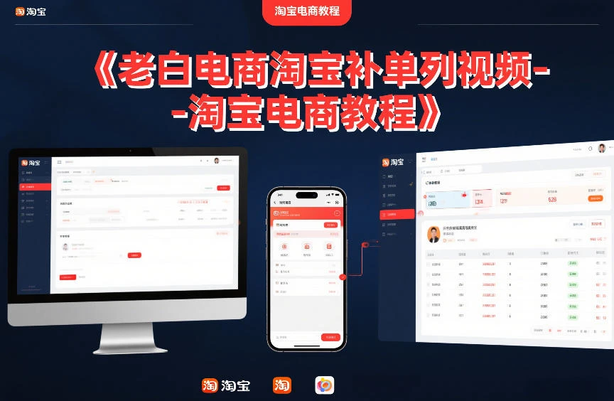 老白电商淘宝补单系列视频-淘宝电商教程-知行客