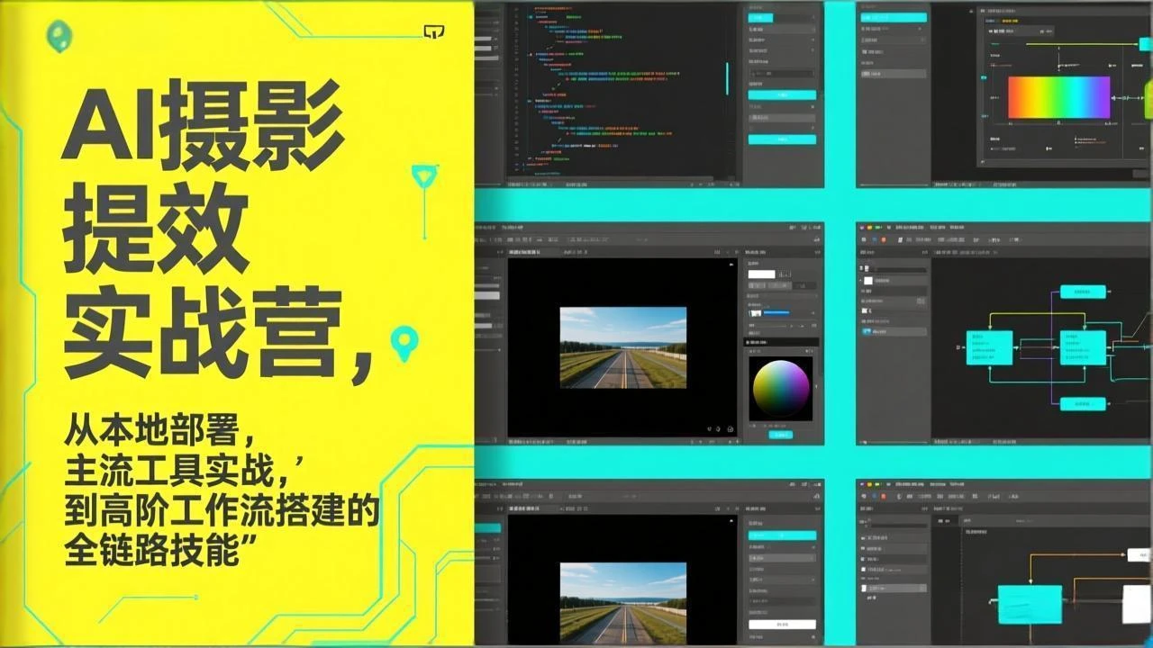 【精】图念的AI摄影提效实战营，从本地部署，主流工具实战，到高阶工作流搭建的全链路技能-知行客