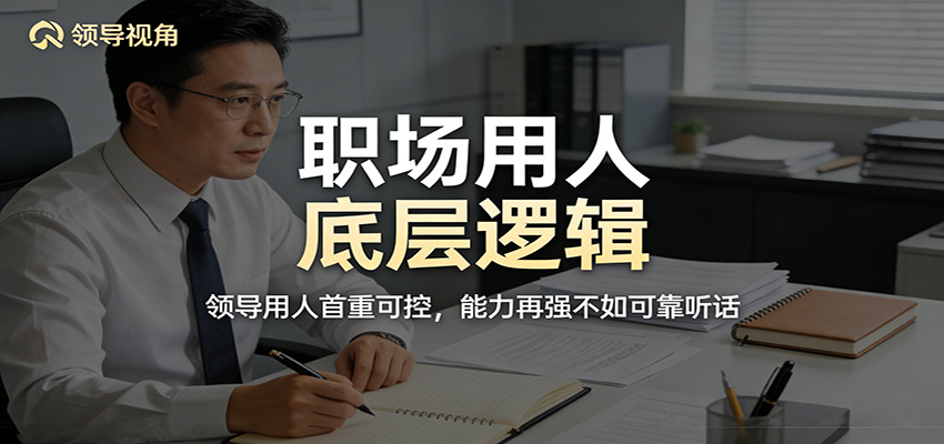 公众号付费文章：职场用人底层逻辑，领导用人首重可控，能力再强不如可靠听话-知行客
