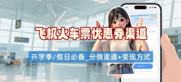 学生党必看！机票火车票优惠券申请渠道 + 项目打法，开学季节日速存-知行客