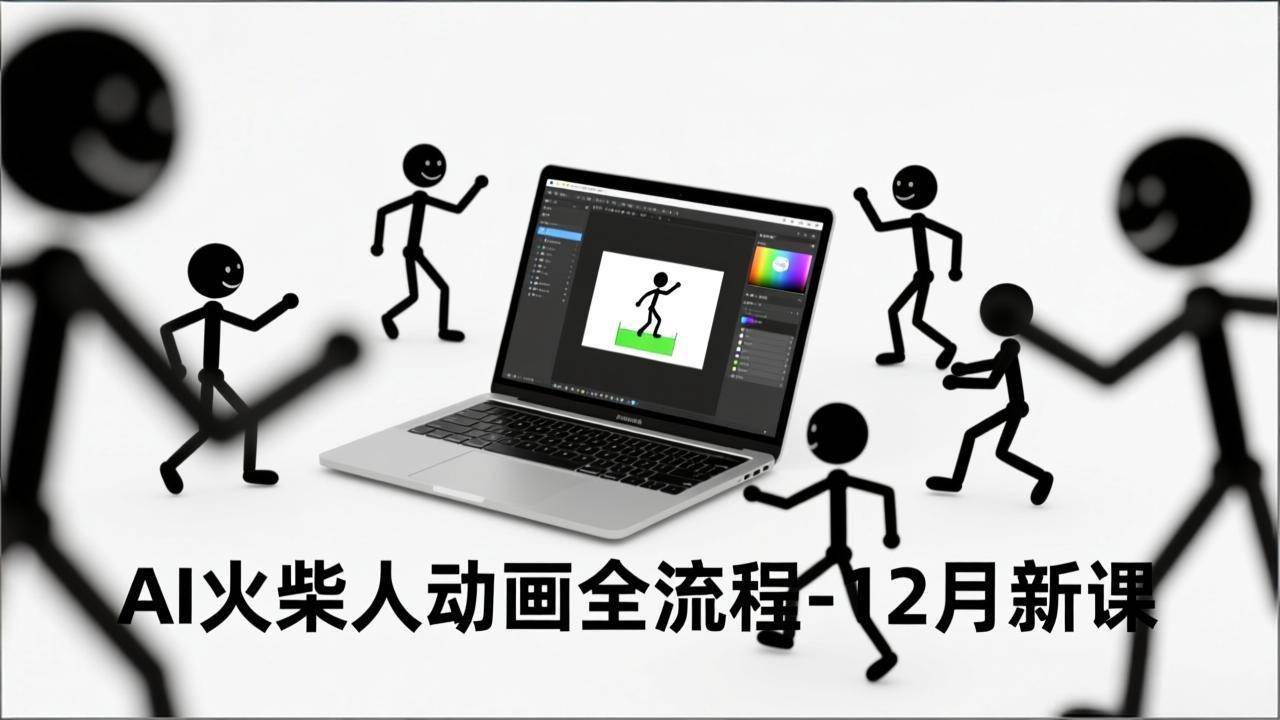（16861期）AI火柴人动画全流程-12月新课，文案生成、声音克隆、视频剪辑，零基础快速产出动画-知行客