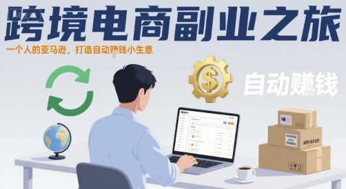 【精】跨境电商副业之旅，一个人的亚马逊，打造自动賺钱小生意-知行客