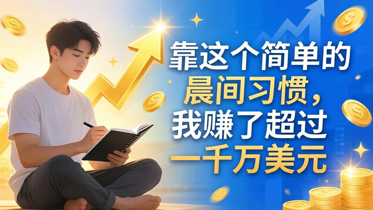 付费文章：靠这个简单的晨间习惯，我赚了超过一千万美元-知行客
