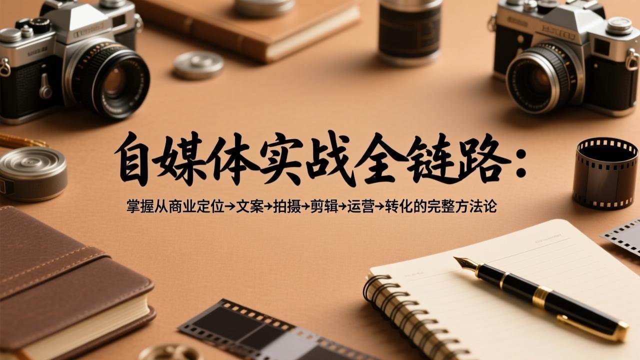 （17586期）自媒体实战全链路：掌握从商业定位→文案→拍摄→剪辑→运营→转化的完整方法论-知行客