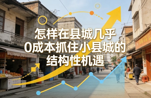 付费文章：怎样在县城几乎0成本抓住小县城的结构性机遇-知行客