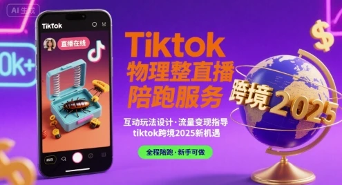 Tiktok物理整蛊直播陪跑服务-tiktok跨境2025-知行客