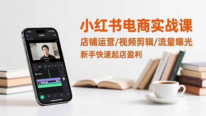 （16536期）小红书电商实战课：店铺运营/视频剪辑/流量曝光，新手快速起店盈利-知行客