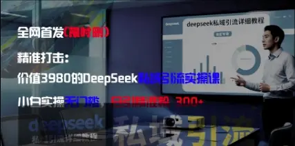 精准打击：价值3980的DeepSeek私域引流实操课，小白实操无门槛，日引精准粉300+-知行客