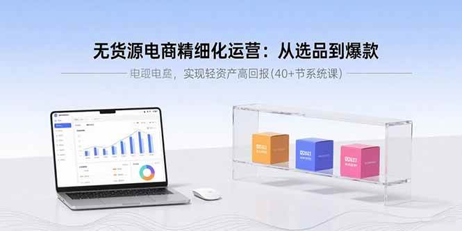 （15896期）无货源电商精细化运营：从选品到爆款，实现轻资产高回报(40+节系统课)-知行客