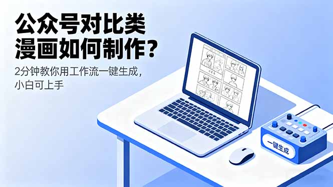 （16059期）公众号对比类漫画如何制作？2分钟教你用工作流一键生成，小白可上手-知行客