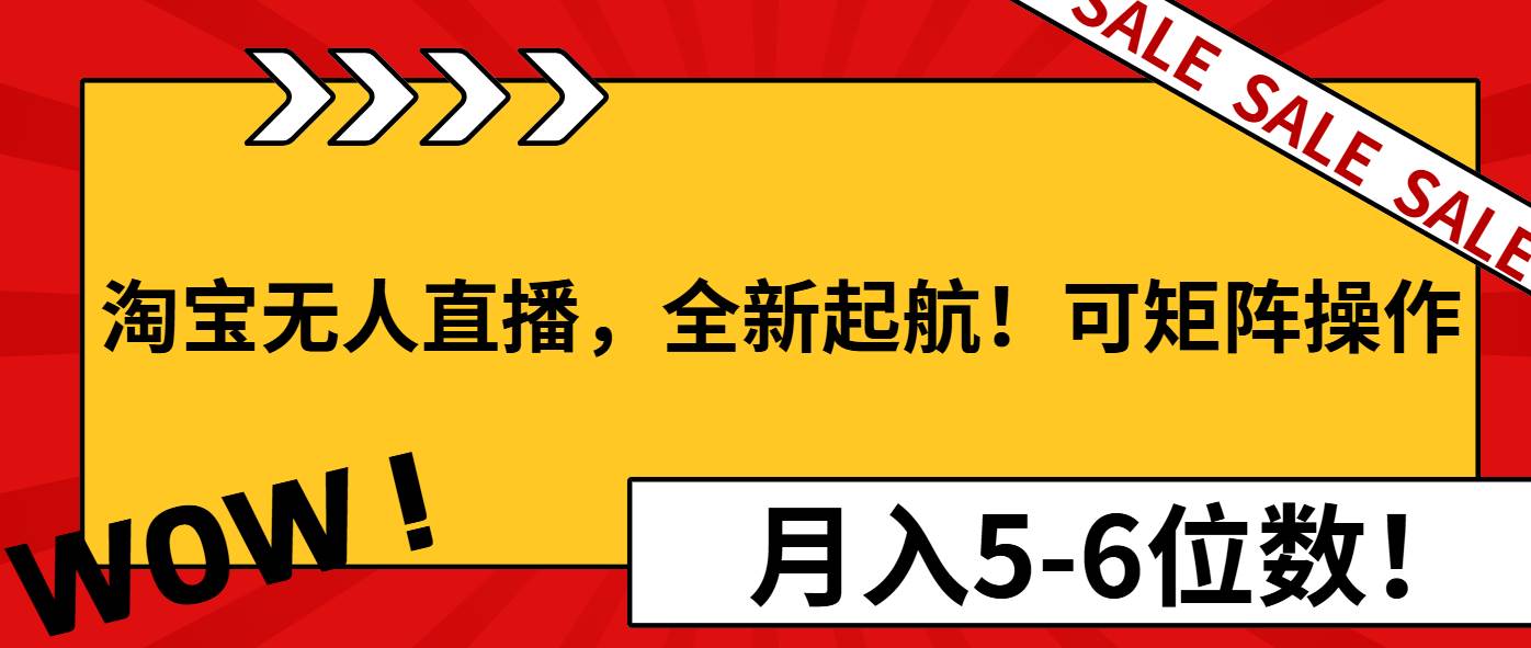 （13946期）淘宝无人直播，全新起航！可矩阵操作，月入5-6位数！-知行客