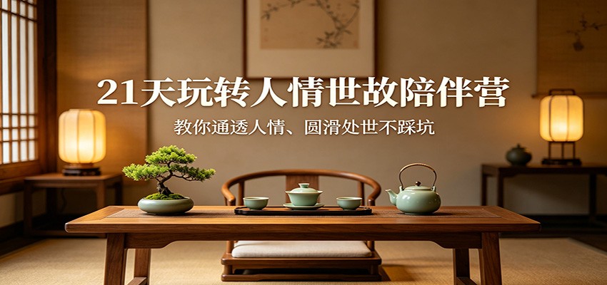 21天玩转人情世故陪伴营：教你通透人情、圆滑处世不踩坑-知行客