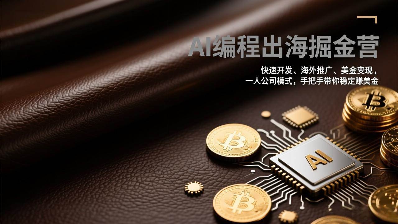 （17308期）AI编程出海掘金营：快速开发、海外推广、美金变现，一人公司模式，手把手带你稳定赚美金-知行客