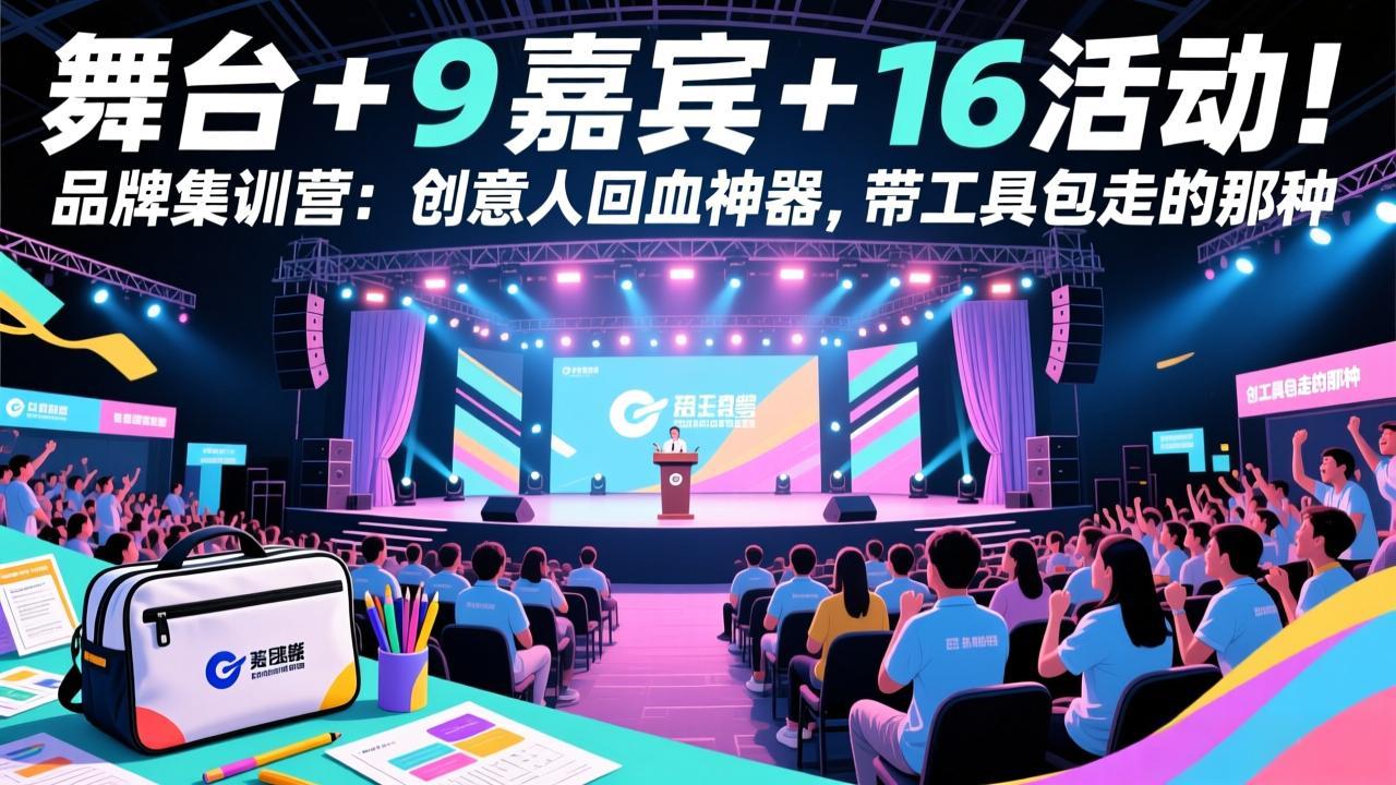 舞台 + 9 嘉宾 + 16 活动！品牌集训营：创意人回血神器，带工具包走的那种-知行客