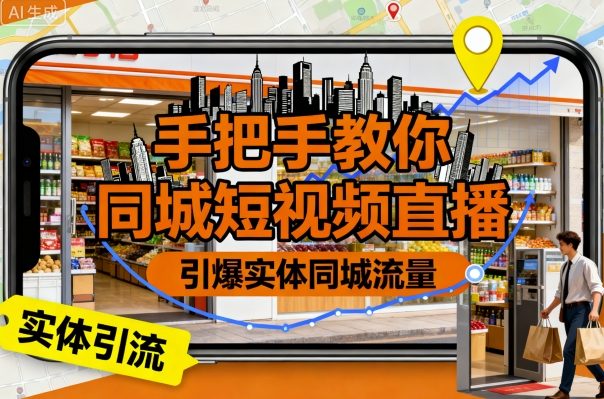 【精】手把手教你同城短视频直播，引爆实体同城流量 | 资源下载 - 知行客-知行客