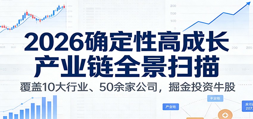 付费文章：2026确定性高成长产业链全景扫描：覆盖10大行业、50余家公司，掘金投资牛股-知行客