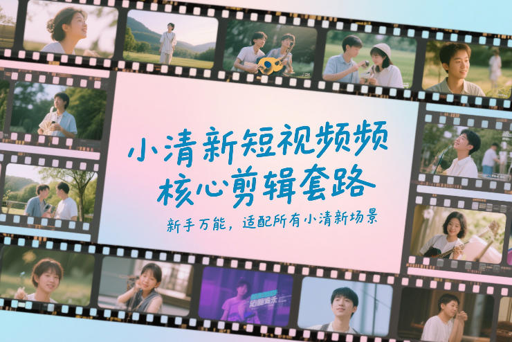 小清新短视频核心剪辑套路，新手万能，适配所有小清新场景 | 资源下载 - 知行客-知行客