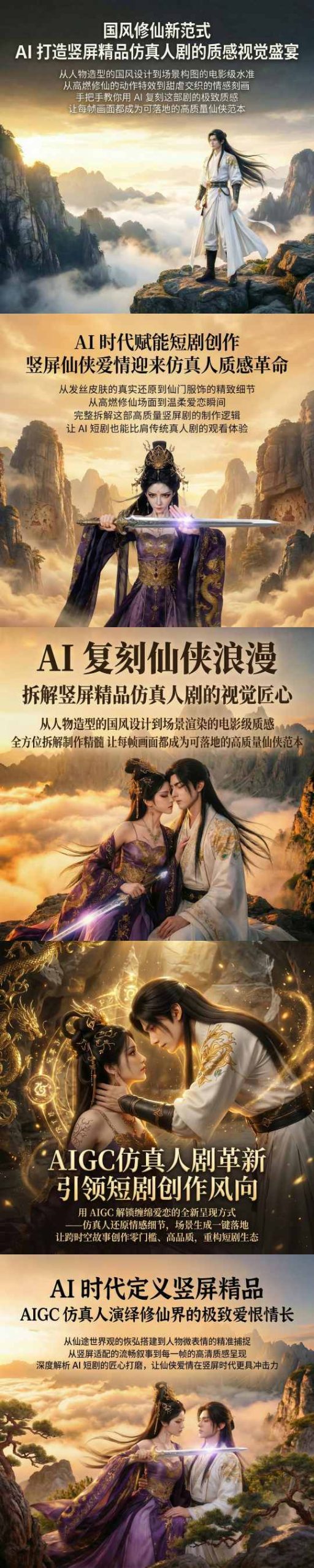 AIGC仿真人《合欢宗》短剧教学，用AIGC解锁缠绵爱恋的全新呈现方式，让跨时空故事创作零门槛、高品质，重构短剧生态-知行客
