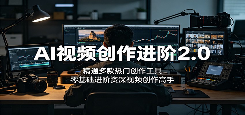 AI视频创作进阶2.0：精通多款热门创作工具，零基础进阶资深视频创作高手-知行客