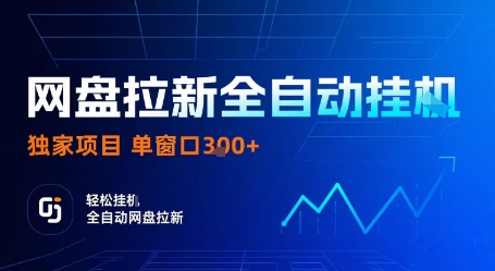 网盘拉新全自动挂G，独家项目，全自动运行完成拉新做任务，单窗口3张+【揭秘】-知行客