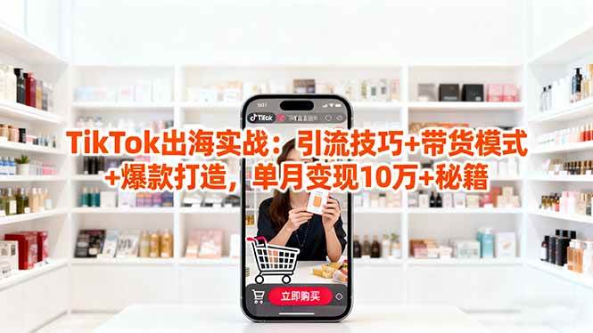 （16358期）「TikTok出海实战」引流技巧+带货模式+爆款打造，单月变现10万+秘籍-知行客