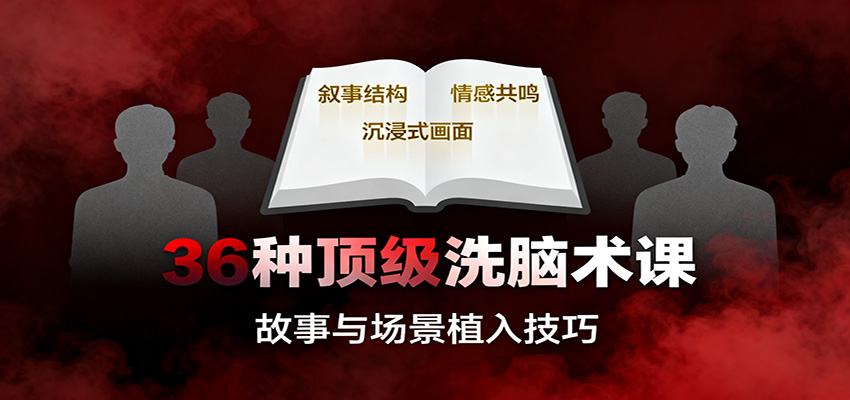 36种顶级洗脑术课：故事/数字/权威/场景/催眠等，掌握心理操控与认知影响技巧-知行客