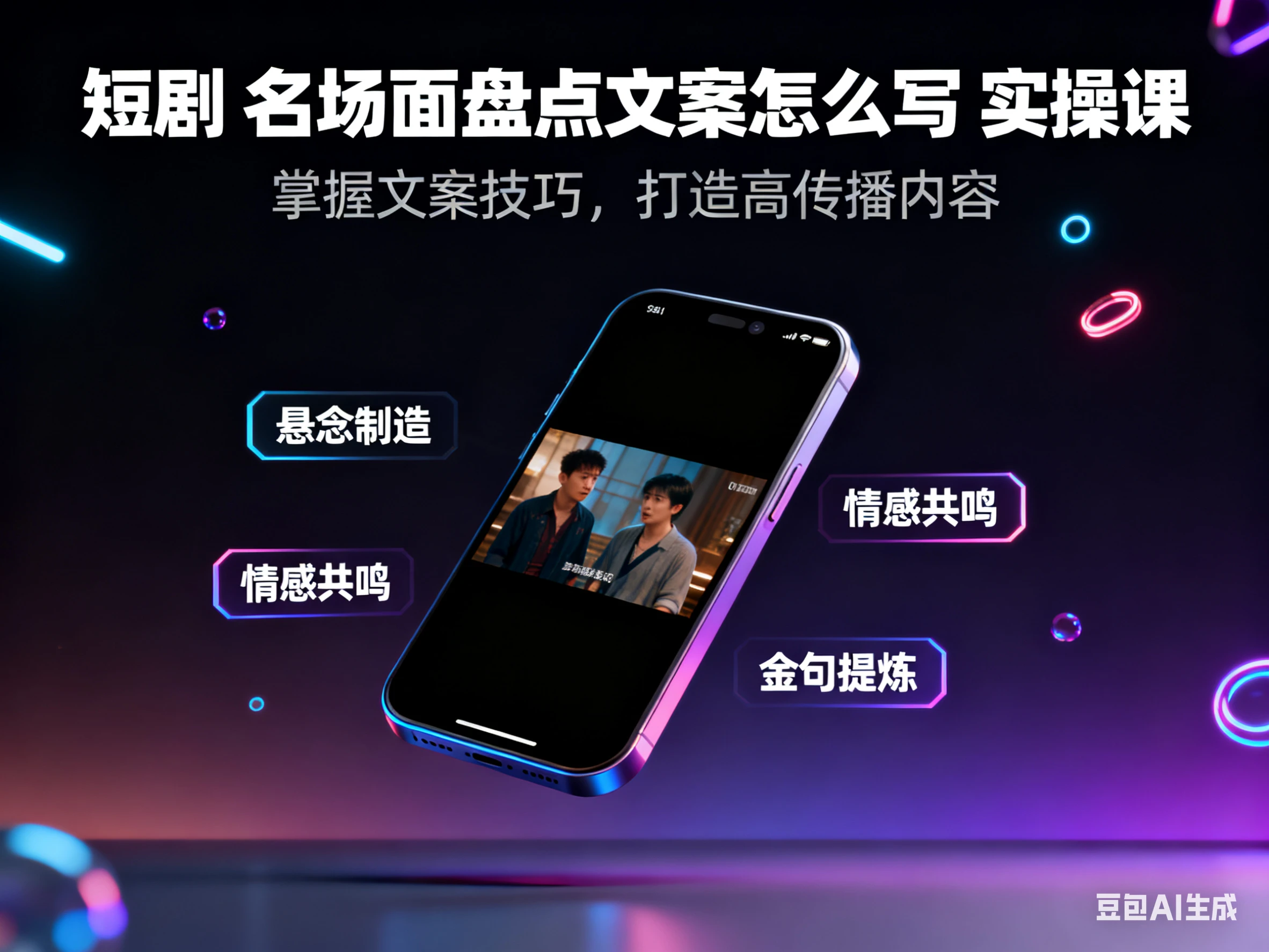 短剧 名场面盘点文案怎么写 实操课-知行客