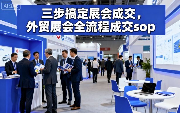 三步搞定展会成交，外贸展会全流程成交sop-知行客