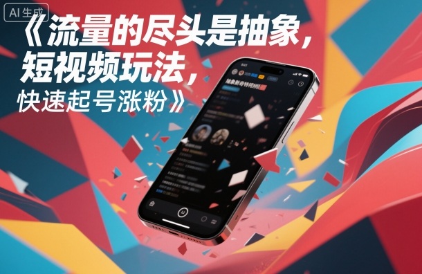 流量的尽头是抽象，抽象新奇特短视频玩法，快速起号涨粉-知行客