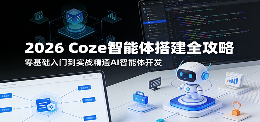 2026 Coze智能体搭建全攻略：零基础入门到实战精通AI智能体开发-知行客