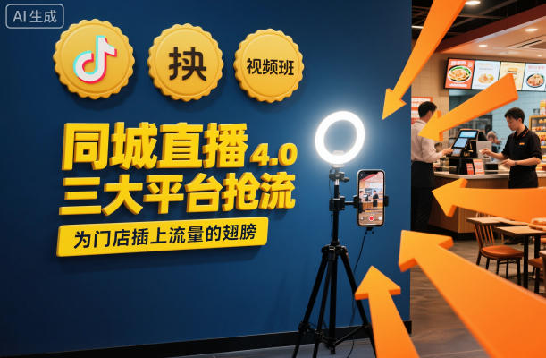 同城直播实操班4.0，三大平台抢流，为门店插上流量的翅膀-知行客