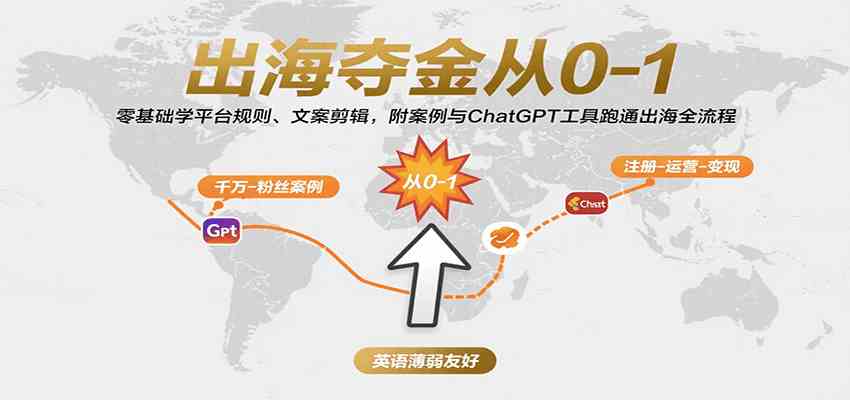 出海夺金从0-1：零基础学平台规则、文案剪辑，附案例与ChatGPT工具跑通出海全流程-知行客