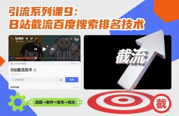 引流系列课9：B站截流百度搜索排名技术-知行客