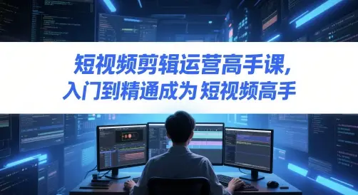 短视频剪辑运营高手课，入门到精通成为短视频高手-知行客