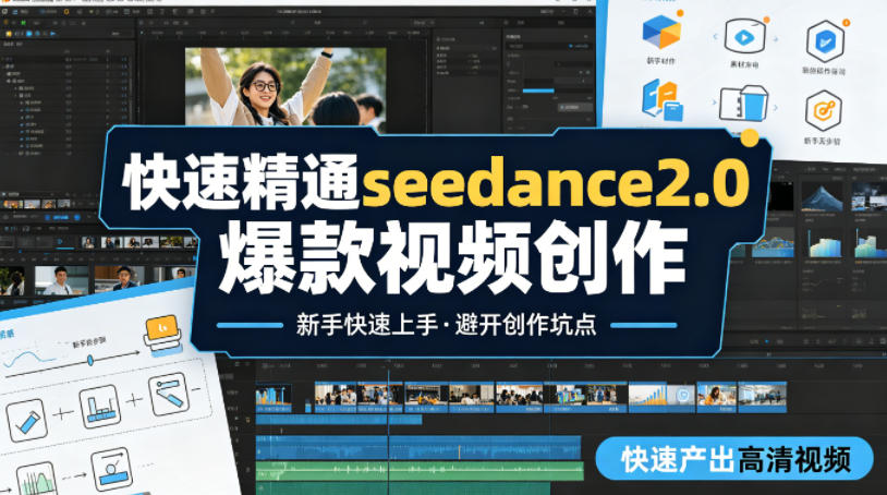快速精通seedance2.0爆款视频创作，快速产出高清视频，避开大量创作坑点，新手也能快速上手-知行客