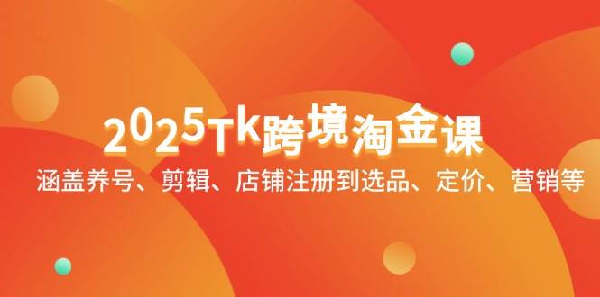 （14638期）2025Tk跨境淘金课：涵盖养号、剪辑、店铺注册到选品、定价、营销等-知行客