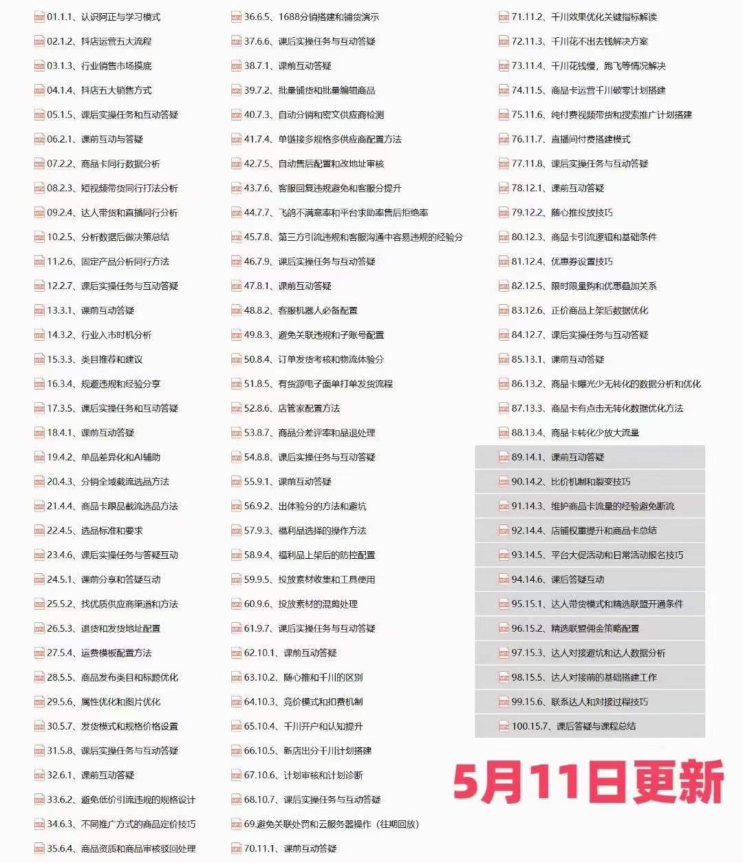 （10625期）抖店·第27期特训营 体验分拉升/商品卡引流/投流效果优化/精选联盟引流/等-知行客
