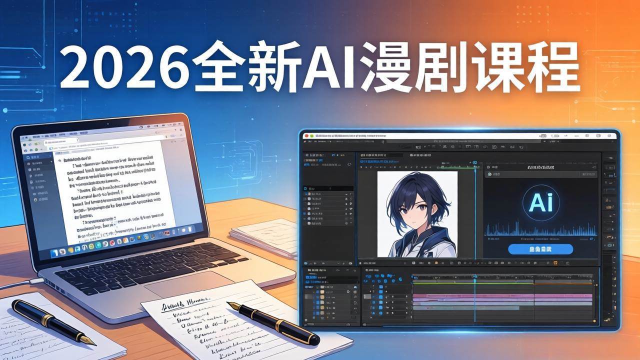 （17893期）2026全新AI漫剧课程：覆盖创作全链路，教你写作分镜剪辑配音一站式打造漫剧作品-知行客