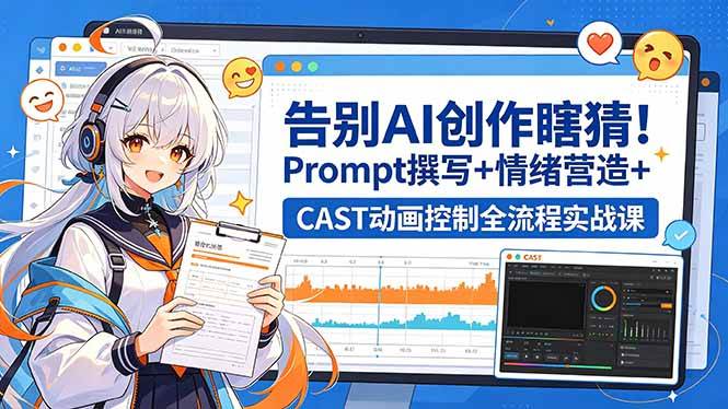 （18473期）告别AI创作瞎猜！Prompt撰写+情绪营造+CAST动画控制全流程实战课-知行客