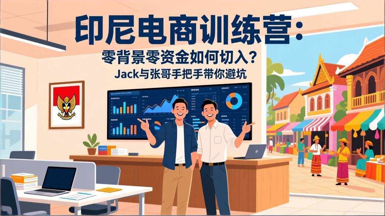 （17533期）印尼电商训练营：零背景零资金如何切入？Jack与张哥手把手带你避坑-知行客
