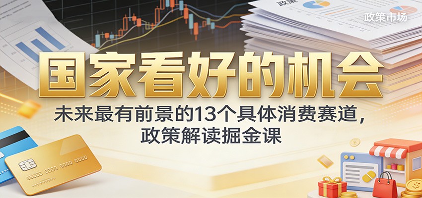 公众号付费文章：国家看好的机会，未来最有前景的13个具体消费赛道，政策解读掘金课-知行客