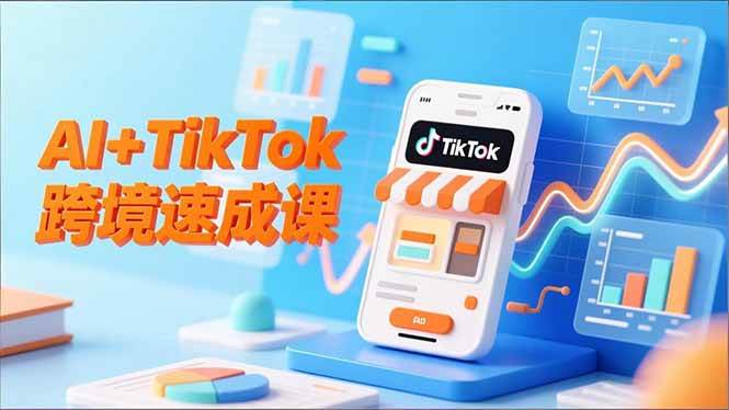 （16745期）AI+TikTok跨境速成课，智能翻译、店铺定位、流程拆解，7天高效上线运营-知行客