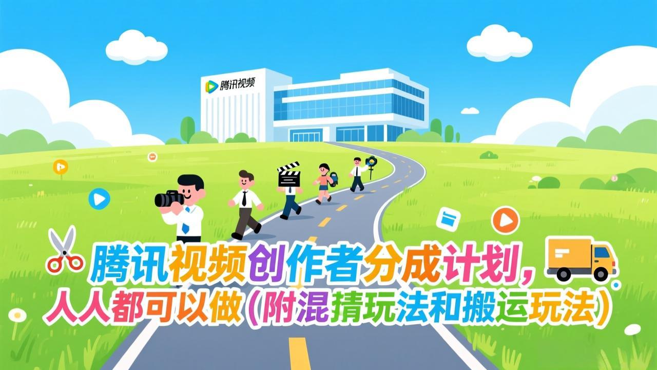 腾讯视频创作者分成计划，人人都可以做(附混剪玩法和搬运玩法-知行客