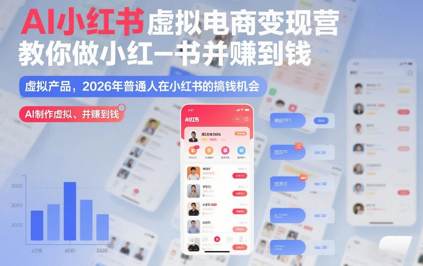 【精】野生运营社区·松月小红书虚拟电商14天变现训练营-知行客
