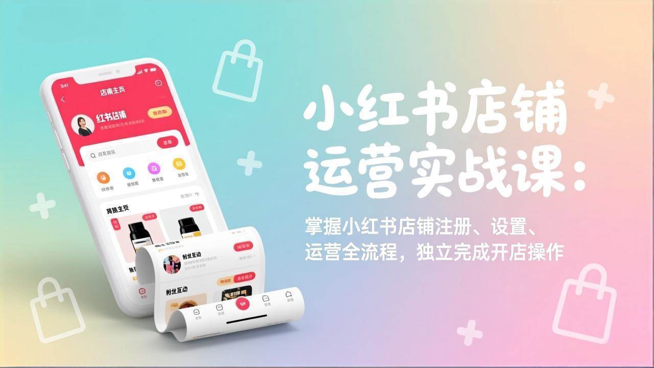 （17561期）小红书店铺运营实战课：掌握小红书店铺注册、设置、运营全流程，独立完成开店操作-知行客